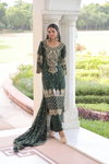 KA 1219 Faux Blooming Embroidered Work Kurti With Bottom Dupatta Online Wholesale